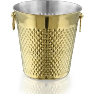 WINE COOLER, DIAMOND DESIGN PVD GOLD