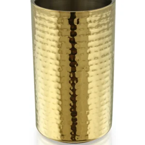 WINE CHILLER, HAMMERED PVD GOLD