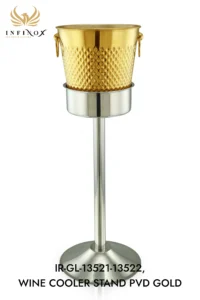 WINE COOLER STAND PVD GOLD